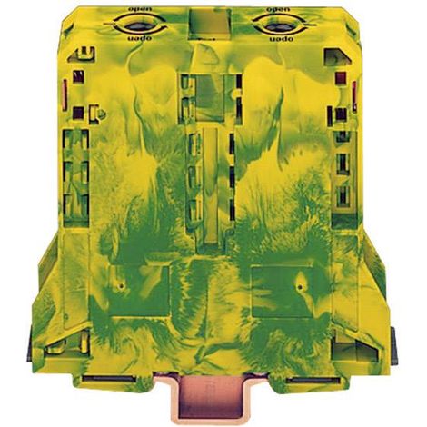 Borne pour conducteur de protection WAGO 285-197 25 mm ressort de traction Affectation: terre vert,