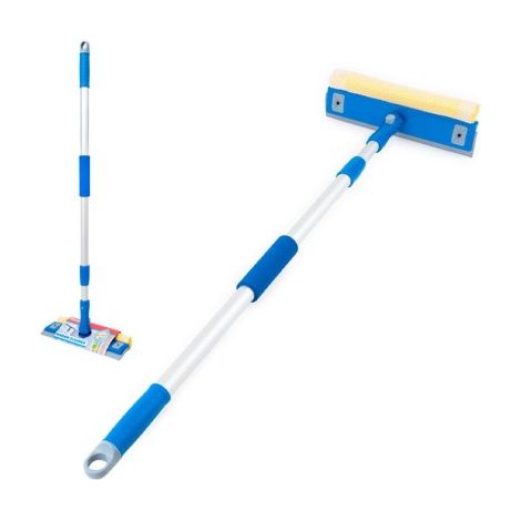 Lave-vitres double manche télescopique 78-130 cm - KARCHER, léger, 7 angles réglables (1/5)