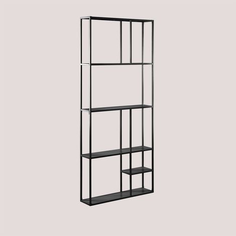 Sklum – Étagère murale modulaire 80 cm en acier – Charge maximale 9,9 kg – Revêtement peinture en poudre – Pour salon, chambre ou bureau (1/5)