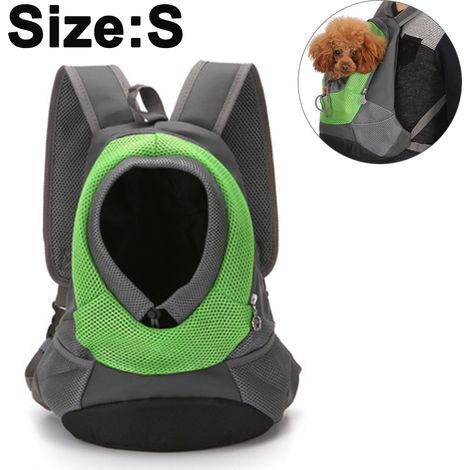 Pet Carrier Backpack, Dog Cat Front Pack with Breathable Head Out Design for Small Medium Dogs for Travel Hike Outdoor,Green (1/5)