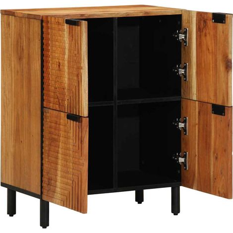 Buffet,Bahut,Meuble de Rangement avec étagère Marron 60 x 33 x 75 cm Bois d'acacia massif CFW10129 (1/5)