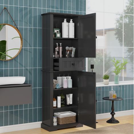Mobile bagno con cassetto in MDF 56x28x167,3 cm OKMYHOME (1/5)