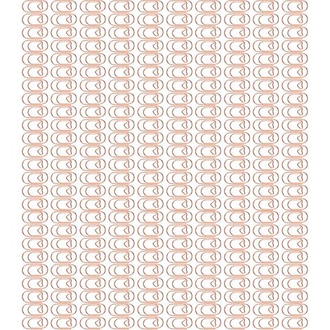 250 petits trombones en fil de fer plastifié en forme de cœur, délicats, mignons et originaux, parfaits pour la maison, l'école et le bureau. Couleur or rose. (1/5)