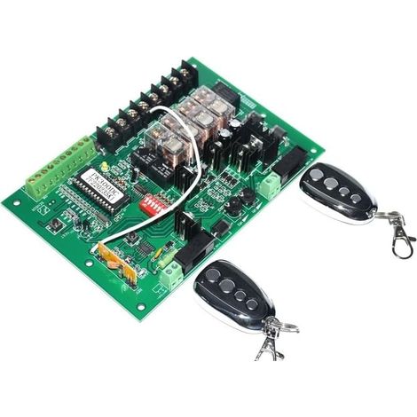 Kit d'ouvre-portes automatiques 300 kg par panneau de commande de carte de circuit imprimé de remplacement de moteur de porte d'oscillation de la feuille 24VDC pour accessoires de portail coulissant ( (1/5)