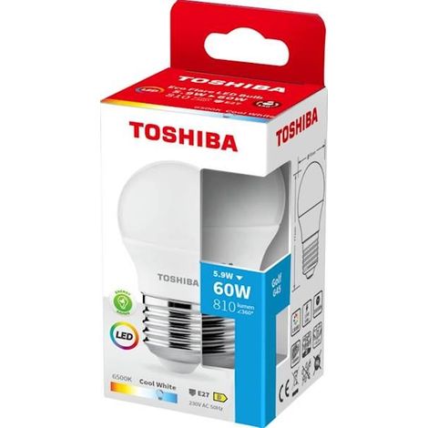 BOMBILLA LED TOSHIBA ECOFLARE G45 E2 5.9W 6500K