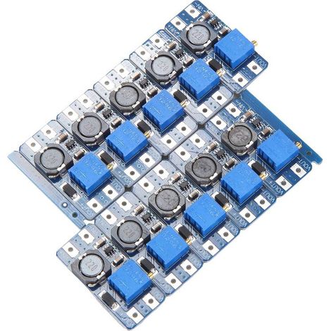 10 Pièces Module Boost - 2A Entrée de Carte Boost 3V/5V pour Boost 5V/9V/12V/24V Module Pratique Multifonction Réglable (1/2)