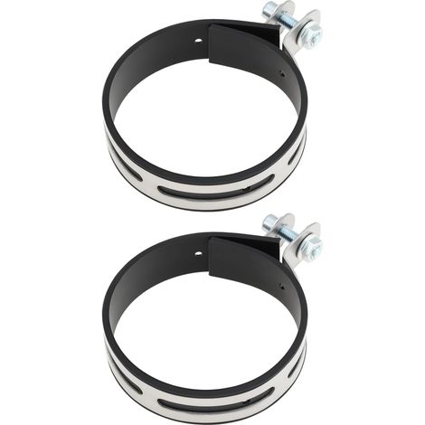2pcs Supports de Fixation pour Silencieux D'échappement de Moto de 100 mm avec Collier de Serrage (1/5)