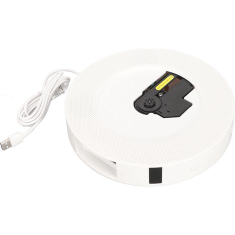 Lecteur CD mural avec haut-parleurs Bluetooth, radio FM, écran LCD, port USB et télécommande. Prise UE 100-240 V. (1/5)