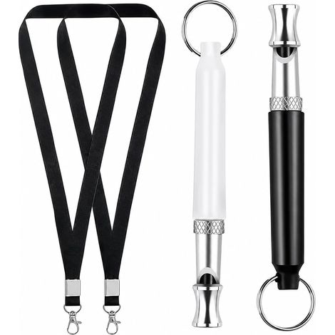 2 Sifflets Ultrason Chien avec Lanière – Anti Aboiement et Dressage de Chien, Sifflet Haute Fréquence pour Rappel, Ultrason et Entraînement Comportemental (1/5)