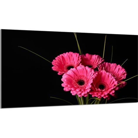 Protezione per piano cottura in vetro 90x52 Gerbera (1/5)