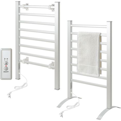 Todeco Handtuchhalter ohne Bohren, Handtuchtrockner Elektrisch für Bad, Elektrischer Handtuchwärmer mit Timer, 90x53x35.5cm, Handtuchheizkörper Elektrisch (1/5)