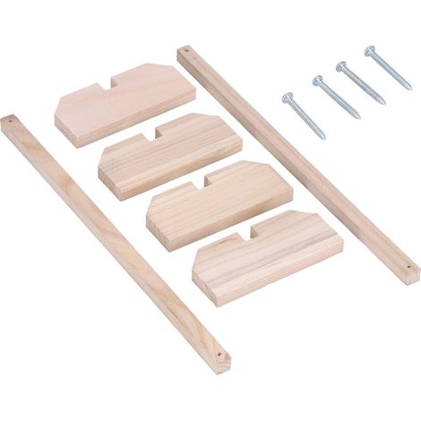 2er-Set Hühner-Sitzstangen aus Holz, großer Vogelständer aus Holz, Trainingsstange für Hennen, Hähne, Papageien, Haustierbedarf (1/5)