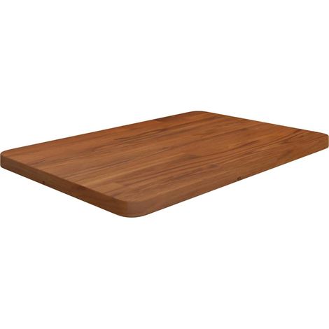 vidaXL Encimera baño madera maciza tratada marrón oscuro 60x40x2,5 cm (1/4)