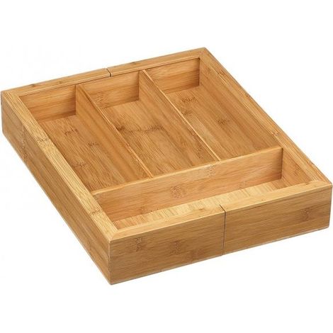 Verstellbarer bambusbesteck organizer 4/6 fächer - Dm Creation - 00200