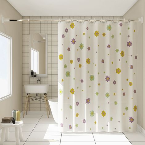 200x150cm- rideau de douche épais, résistant à la moisissure et imperméable, rideau de salle de bain, rideau de séparation, rideau suspendu (1/5)