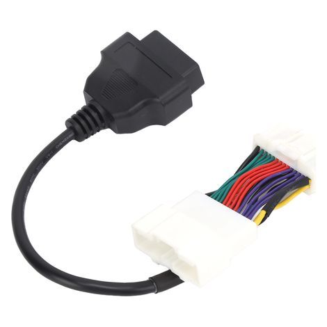 OBD2-Kabeladapter, Konverterstecker, tragbares ABS-Kfz-Diagnosegerät, Ersatz für Tesla 12–24 V (1/5)