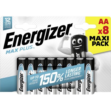 Energizer Max Plus Mignon (AA)-Batterie Alkali-Mangan  1.5 V 8 St.