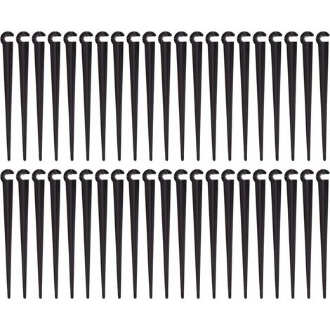 Bewässerungsschlauch-Stützpfähle, Stützrohrpfähle, Tropfbewässerungs-Gartenwerkzeug aus Kunststoff, 100 Stück