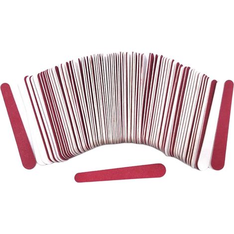 Bandes abrasives - 100 bandes - 7,7 x 1,1 x 0,7 cm - Mini lime à bois - Bandes abrasives ultra-fines pour ongles - Lime à ongles professionnelle - Lime à ongles pour bois et papier de verre - Convient (1/5)