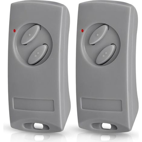 Telecommande Portail pour EcoStar RSE2-433, RSC2-433, RSZ1-433, Compatible avec Hormann Ecostar Liftronic/TUBAUTO EuroPro 500/700/800 Portronic D2500/D5000/S4000, 2 Pièces