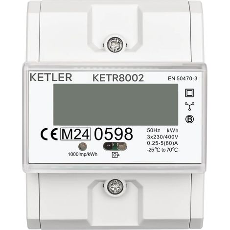 contador eléctrico ketler ketr8002 80a certificado mid
