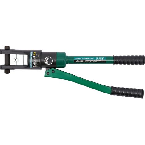 Pince à sertir hydraulique, force de sertissage de 120KN, prise ergonomique, vert (1/2)