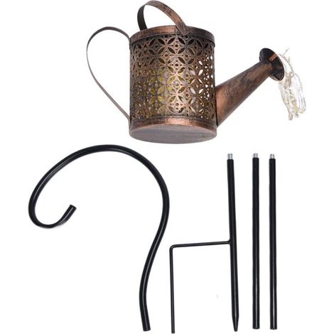 Solar Kettle Lawn Light, Beautiful Practical Solar Watering Can String Lights for Garden Yard Decoration Thanksgiving Halloween Christmas Gift, Solar Light