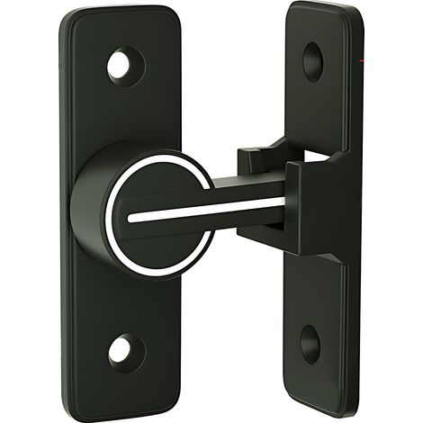 Loquet de portail avec serrure de sécurité lumineuse, robuste, en alliage de zinc, antivol, roulement à billes, glissement lisse, sans perçage, pour portails métalliques en bois, positionnement à 90°, (1/5)