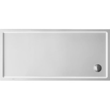 Plato de ducha rectangular STARCK SLIMLINE con antideslizante 1600x800x60mm blanco (1/5)