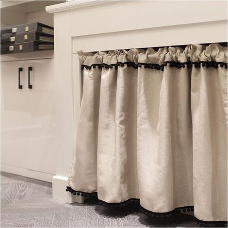 Tenda corta, mezza tenda per bar, ristorante, mobile da cucina, porta, lavello, divisorio per ambienti, tenda, 130x70 cm (larghezza x altezza) (1/5)