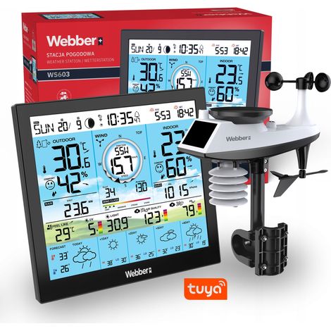 Stazione meteorologica Webber WS603 wifi Tuya multisensore vento pioggia (1/5)
