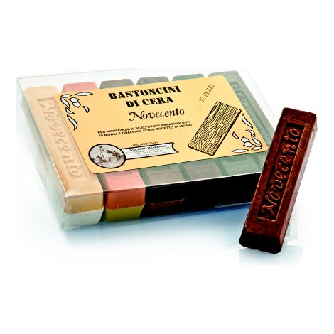 Idroweb – Baton de cire cendre pour réparation bois – Cire d'abeille avec pigments – Pour trous et rayures – Restauration meubles