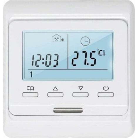 Thermostat d'ambiance Programmable avec Sonde 16A pour Chauffage au Sol Electrique, Numérique Thermostat Plancher Chauffage électrique,de DEBUNS (1/4)