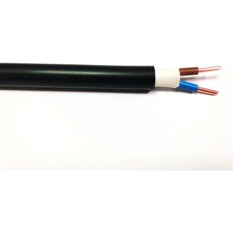 Câble électrique RS PRO 2x1,5 mm², gaine PVC Noir, 100m