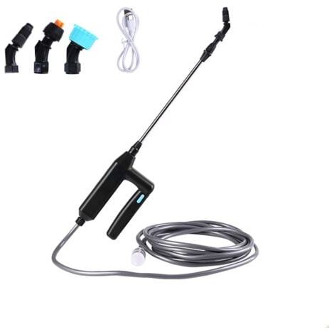 Pulvérisateur électrique, Lance Telescopique Pulverisateur Electrique Toiture, USB Rechargeable Pulvérisateur Jardin, Portable Pulvérisateur Jardin avec Buses et 3M de Tuyau (1/5)