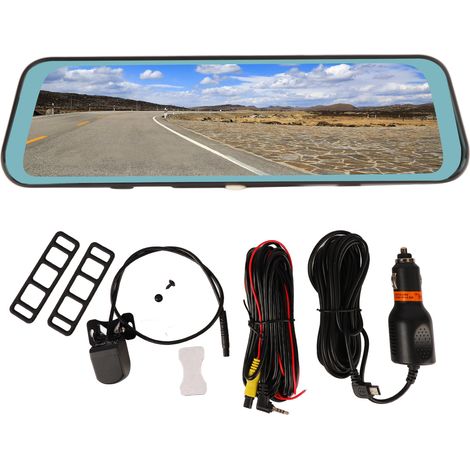 Eosnow 10in Rückspiegel Mirror Dash Cam Nachtsicht Vorderkamera Umkehrung Bildfahrten Video -Rekorder