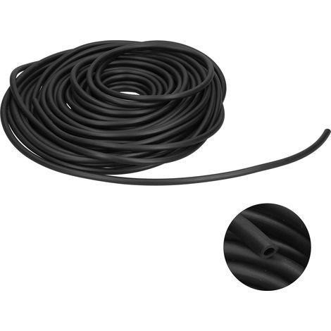 Tuyau carburant 20m/65ft caoutchouc noir long pour moto cross pit bike quad ATV M GU07 (1/5)
