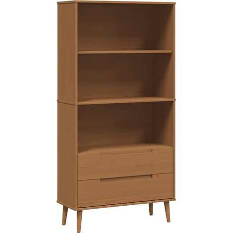 Estantería MOLDE 85 x 35 x 170,5 cm Madera de Pino Maciza vidaXL (1/5)