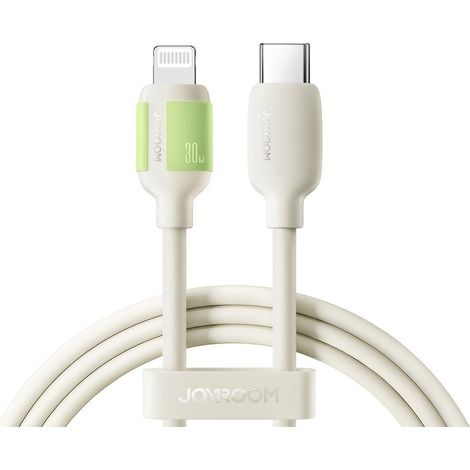 Cavo dati di ricarica rapida Joyroom da 30 W, USB-C a Lightning, 2 m - Beige