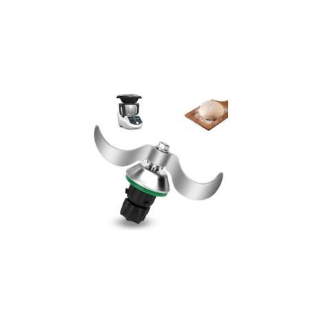 Messer kompatibel mit Thermomix TM5 und TM6, hochpräzises Edelstahl-Knetmesser für Vorwerk Thermomix TM5, TM6 und TMF, keine Teigreste, schnelle Reinigung des Knetmessers (1/5)