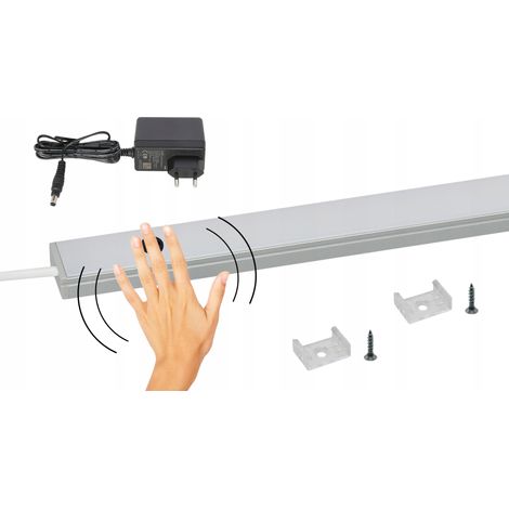 striscia LED sottopensile, illuminazione LED per cucina e guardaroba, TOUCHLESS, 80 cm (1/5)