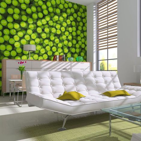 Papier peint fonds balles de tennis - 350 x 270 cm (1/4)