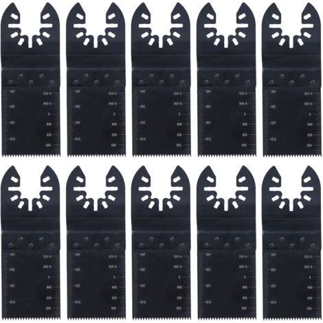 10pcs Oscillating Saw, High Speed ​​Steel Quick Release Blade Universal Power Tool Blades 34mm (1/5)