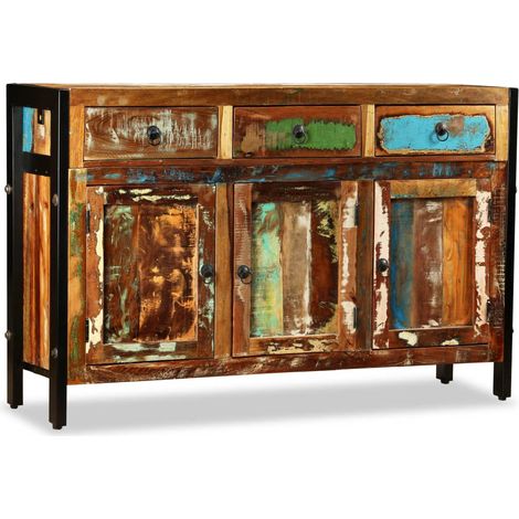 Sideboard Altholz Massiv 120x35x76 cm