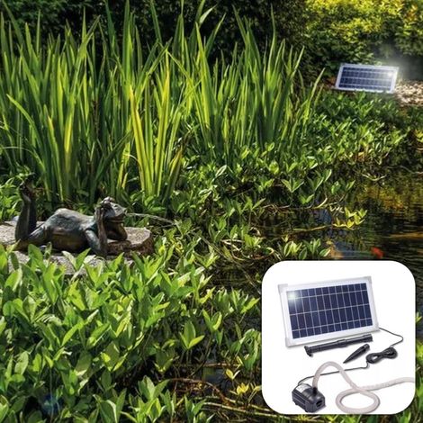 Fontaine solaire Grenouille paresseuse 380 l/h maxi (1/5)