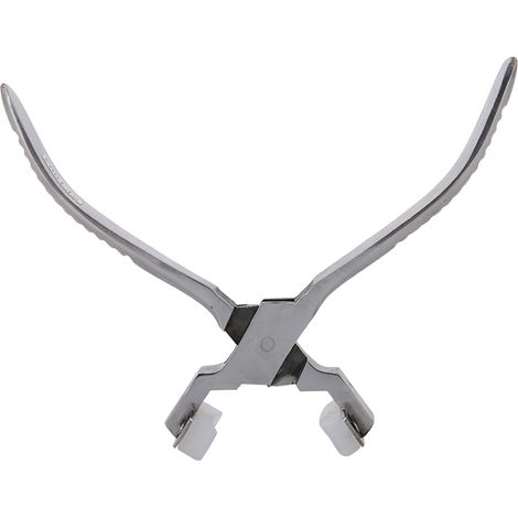 Outil de réparation de bijoux pour bracelets : pince à anneaux en nylon avec mâchoires de formage et de pliage à ressort (1/5)