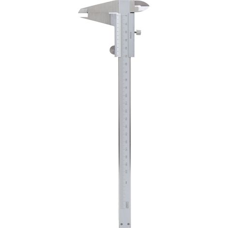 Pied à coulisse à vernier en acier inoxydable, étanche à l'huile, avec réglage fin intégré, 0-200 mm (1/5)