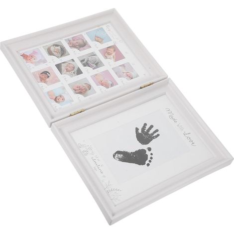 Cadre photo bébé ORFOFE avec empreintes de mains et de pieds (1/5)