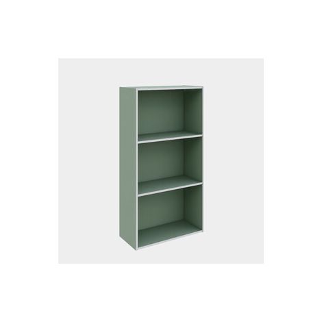 LIBRERIA 2 RIPIANI 50X22,8X95 CM VERDE SALVIA