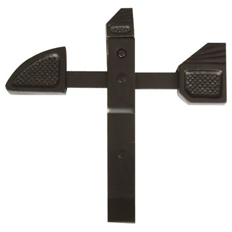 Arrêt de portail à bascule en fonte épaisseur maximal du portail 58mm finition noir - TORBEL - 0885001 (1/3)